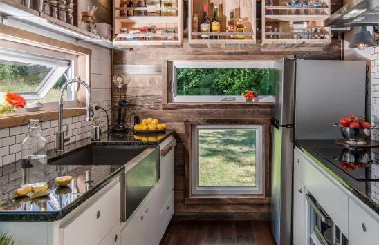 Kitchen storage and appliances